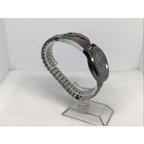 Timex Expedition WR 50M Watch - Gray Dial - Rare Sterling Silver Band - INDIGLO - Picture 4 of 11